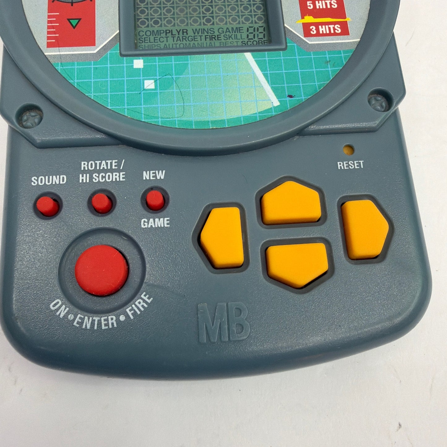 Milton Bradley Electronic Hand-Held Battleship LCD Game 4633 1995 Tested Working