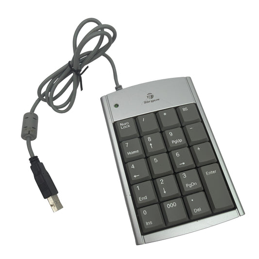 Targus PAUK10U USB Numeric Keypad with 2-Port USB Hub Silver