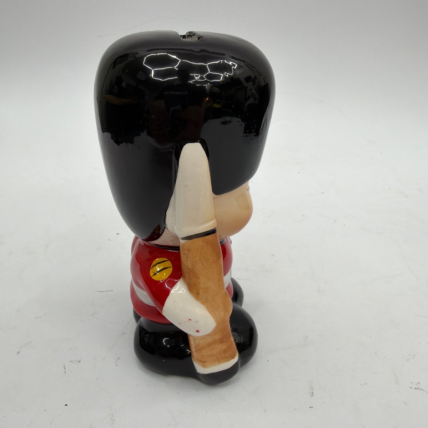 Ceramic British Guard Toy Soldier Coin Bank Approx 5 in