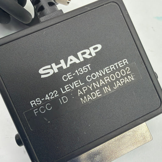 Sharp CE-135T RS-422 Level Converter Cable 15-pin SIO to 8-pin Mini DIN Japan