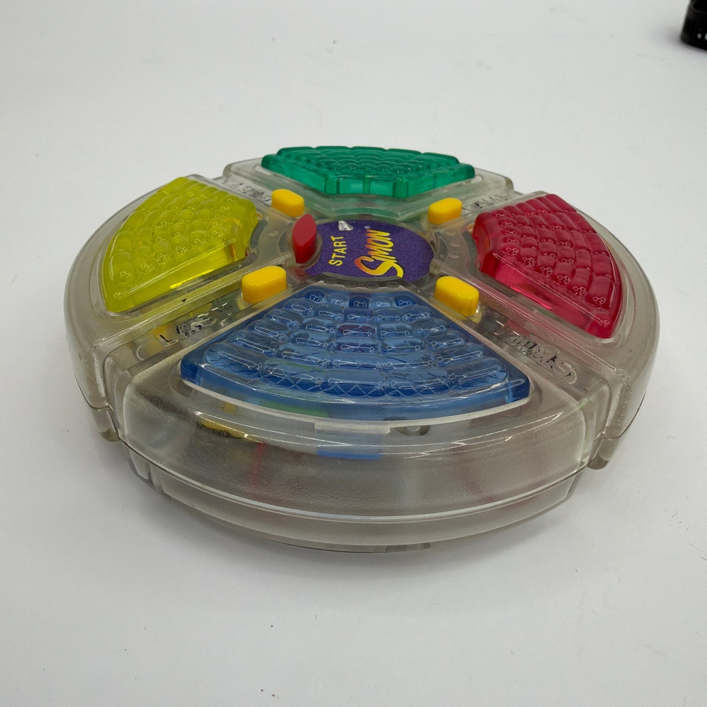 Hasbro Simon Electronic Memory Game Clear Translucent Tested Working