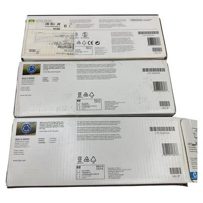 Lot of 3 Genuine HP LaserJet 12A Black Toner Cartridges Q2612A