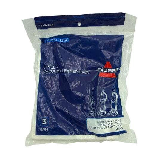 Bissell Style 7 Vacuum Cleaner Bags Model 32120 3-Pack