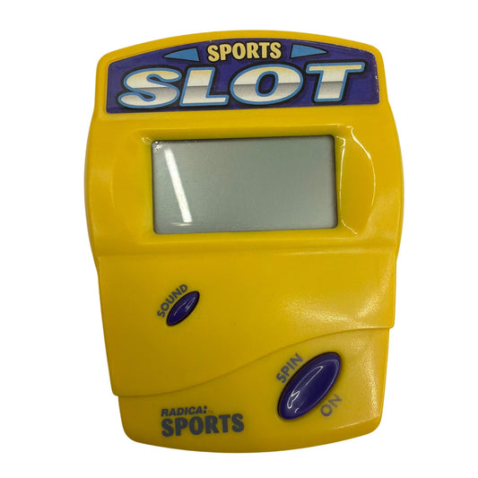 Radica Sports Slot Handheld Electronic Game Yellow Model 3470 Tested Working