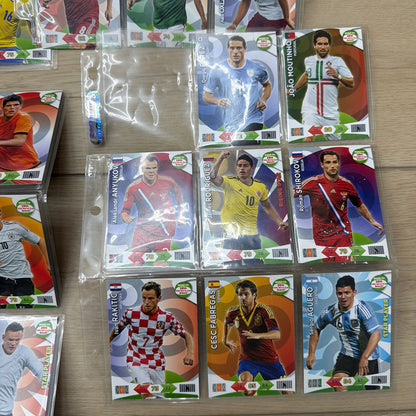 Lot of 60 Soccer Trading Cards Panini Adrenalyn XL Road to 2014 + Donruss Mix