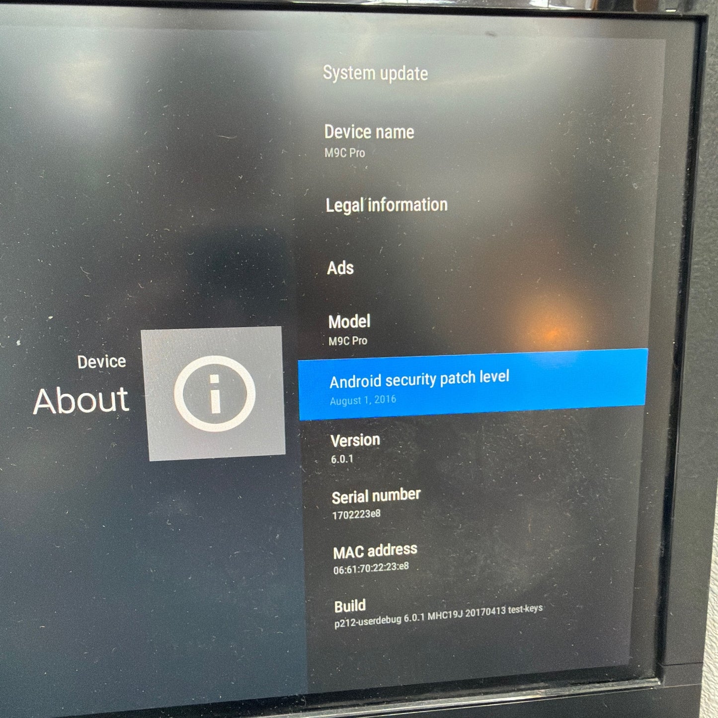 M9C Pro 4K Android TV Box 8GB Media Streamer with Power Adapter