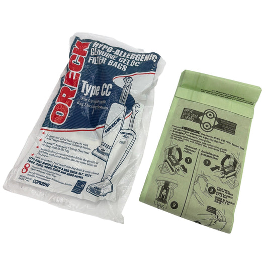 Oreck Type CC Hypo-Allergenic Vacuum Bags CCPK8DW – Lot of 6 (Open Package)