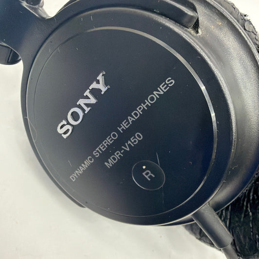 Sony MDR-V150 Dynamic Stereo Wired On-Ear Headphones Black Tested Working