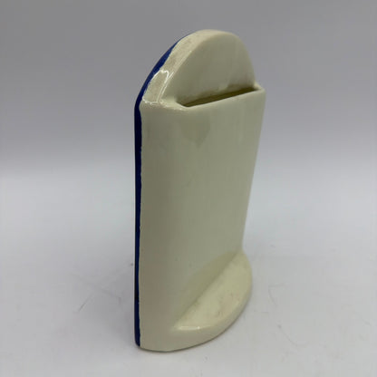 Hand-Painted Mexican Ceramic Picture Frame Tlalpan Mexico Fits 2.5x3.5 Photo