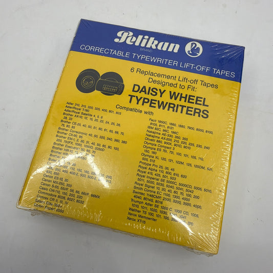 Pelikan 3779 Correctable Typewriter Lift-Off Tapes 6 Pack for Daisy Wheel