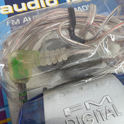 audio ice FM Auto Scan Radio Belt Clip Pager Design w/ Earphones - New Old Stock