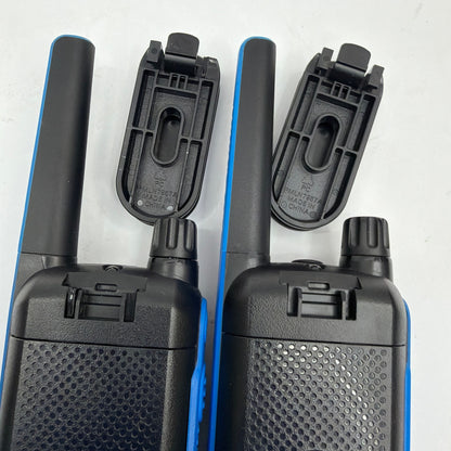 Motorola Talkabout T800 Two-Way Radios Pair w/ Battery Packs & Chargers