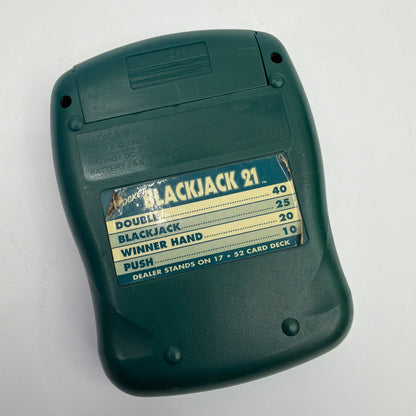 Radica Pocket Blackjack 21 Handheld Electronic Game Tested Working