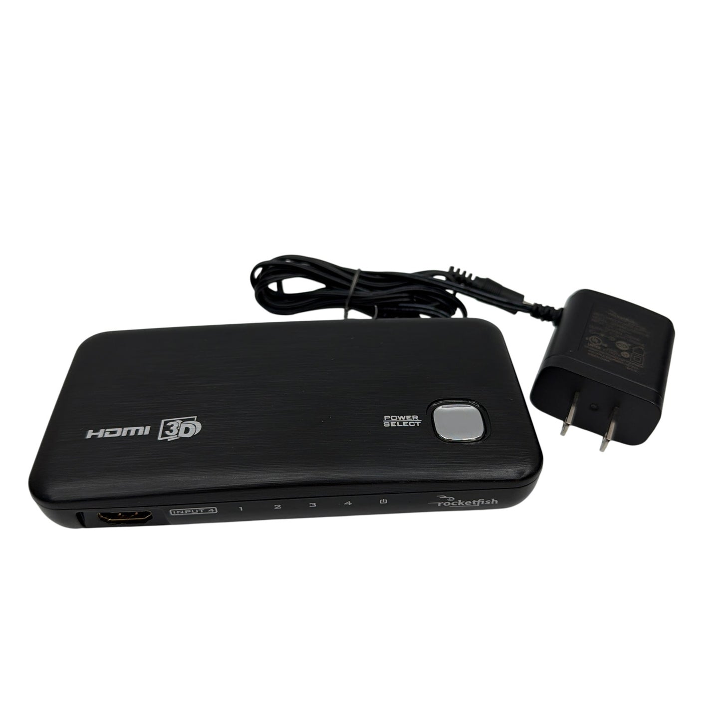 Rocketfish 4-Port HDMI Switch 3D HDMI Selector with Power Adapter