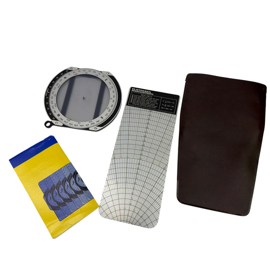 Jeppesen Sanderson Flight Computer Slide Graphic Computer With Case and Manual