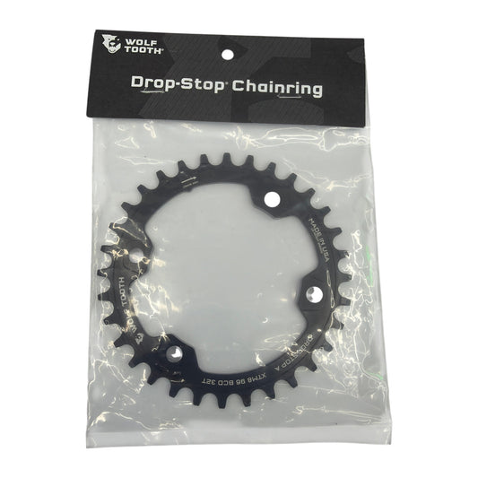 Wolf Tooth Drop-Stop A Chainring 32T 96mm BCD Shimano XT M8000/SLX M7000 XTM8K96