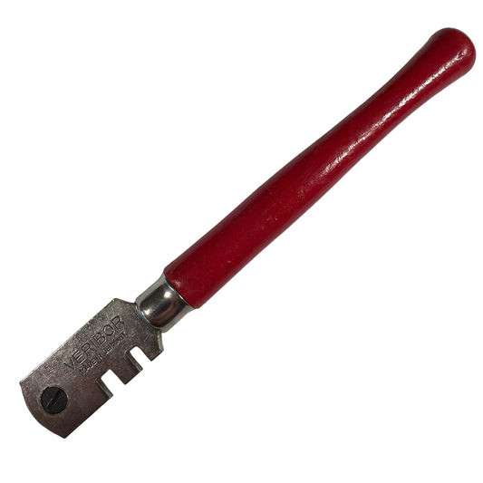 Vintage Veribor 6-Wheel Glass Cutter Red Handle Made in Germany