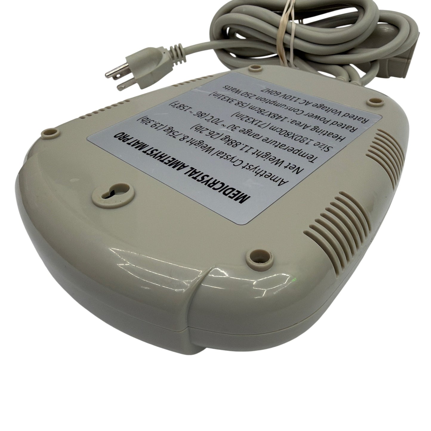 MediCrystal Amethyst Mat Pro Auto Controller Replacement Unit Beige Purple