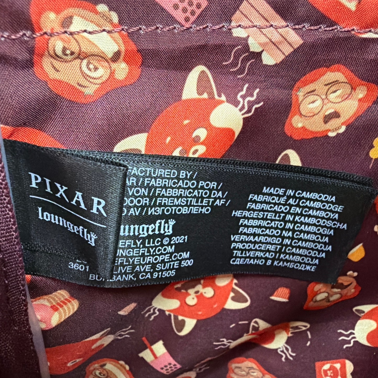 Loungefly Disney Pixar Turning Red Panda Cosplay Mini Backpack WDBK2221 Tail