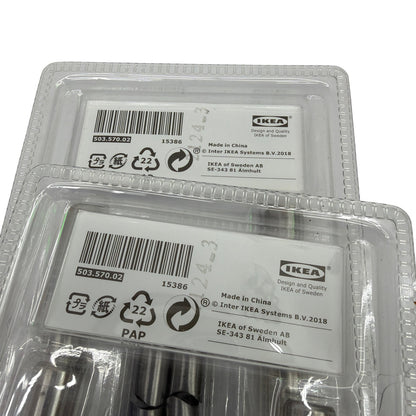 Lot of 2 IKEA KALLRÖR Stainless Steel Handles 213 mm 160 mm CC 503.570.02