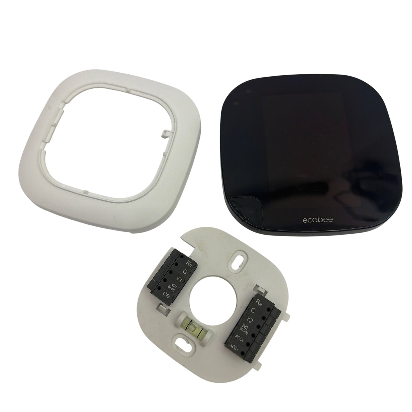 ecobee3 Smart Thermostat EB-STATZE3-02 Black With Mounting Plate and Trim Untest