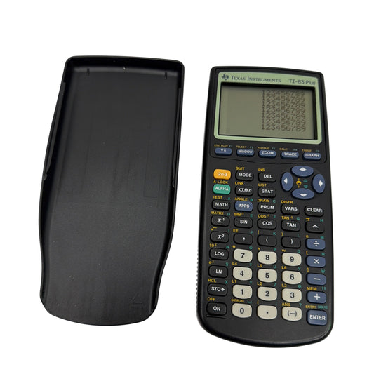 Texas Instruments TI-83 Plus Graphing Calculator with Slide Cover