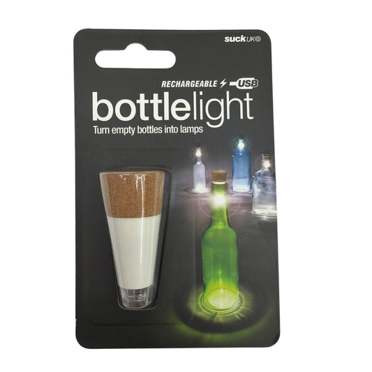 Suck UK USB Rechargeable Bottle Light LED Cork LIGHTBOTTLE1 New