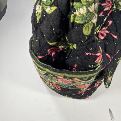 Vera Bradley Quilted Shoulder Bag Floral Bow Print Approx 12x6x10