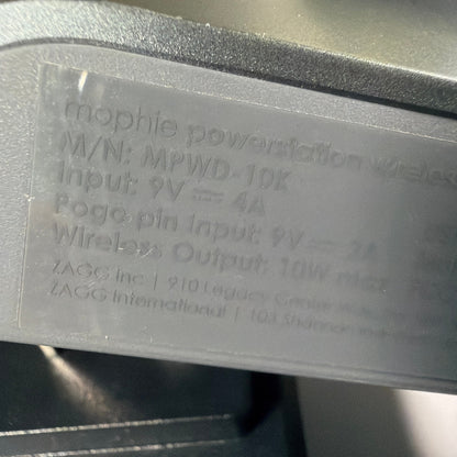 mophie Powerstation Wireless Dock MPWD-10K Charging Station w/ AC Adapter Tested