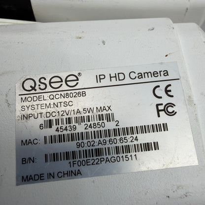 Q-See QCN8026B IP HD Bullet Security Cameras Lot of 5 Untested