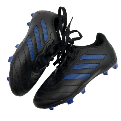 Adidas Kids Firm Ground Soccer Cleats Black/Blue Size 11K