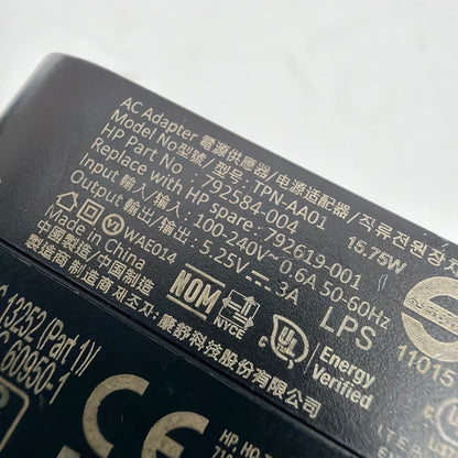 HP USB-C AC Adapter Charger TPN-AA01 15.75W 5.25V 3A OEM