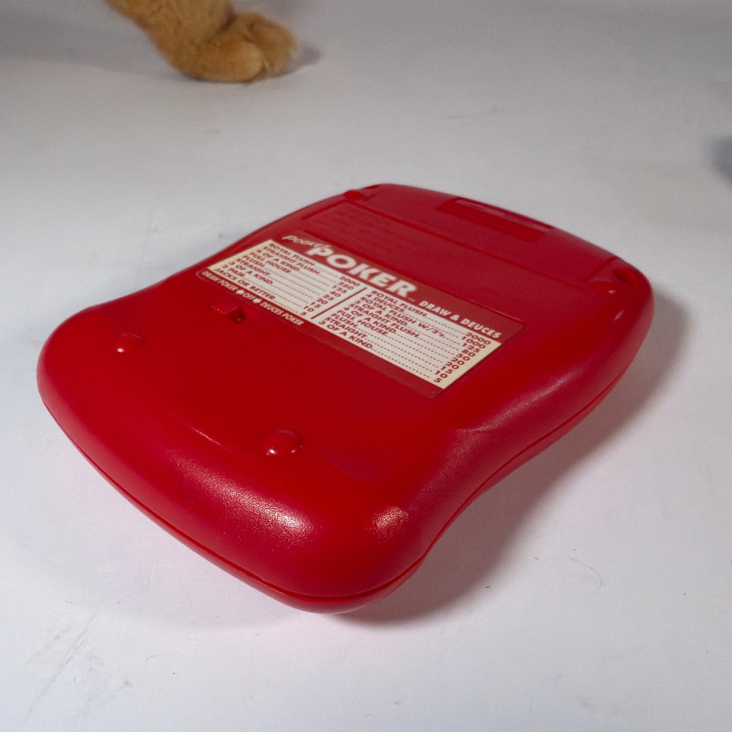 Radica Pocket Poker Draw & Deuces Handheld Electronic Game Red