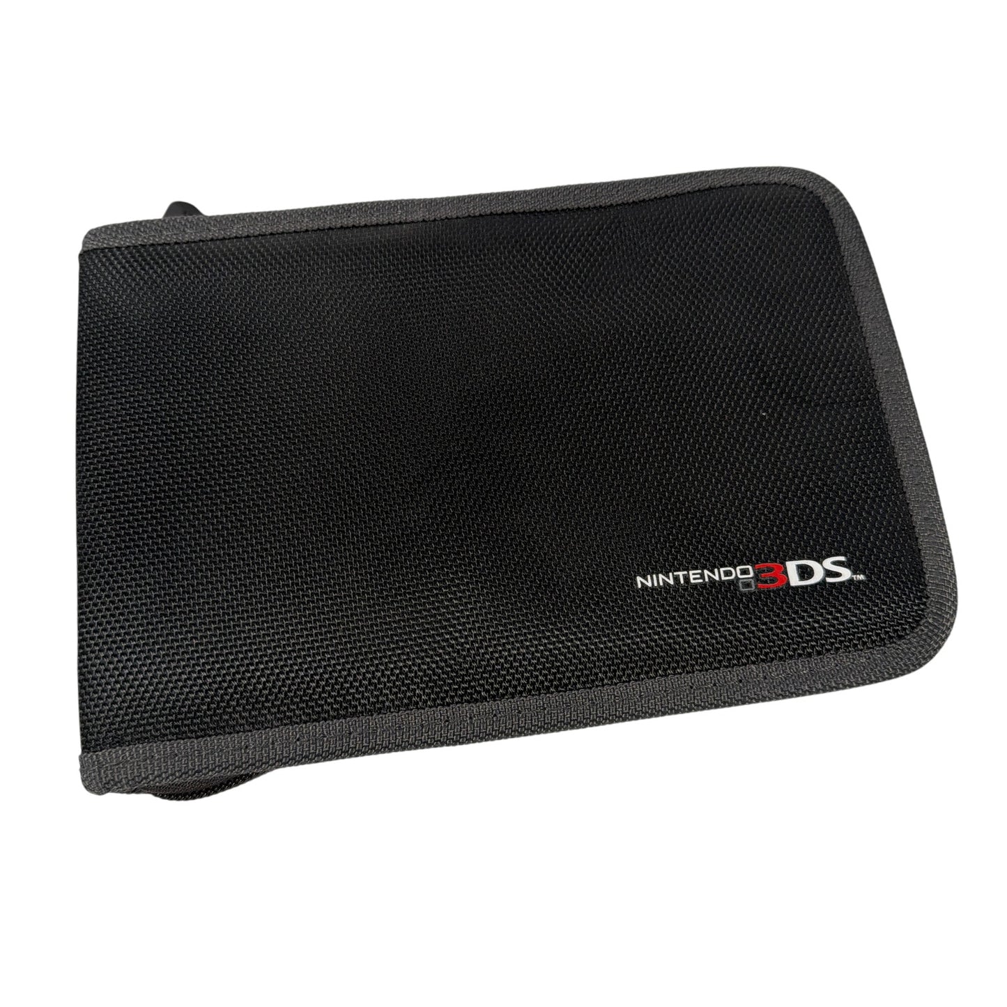 Nintendo 3DS Zipper Carrying Case Black Gray