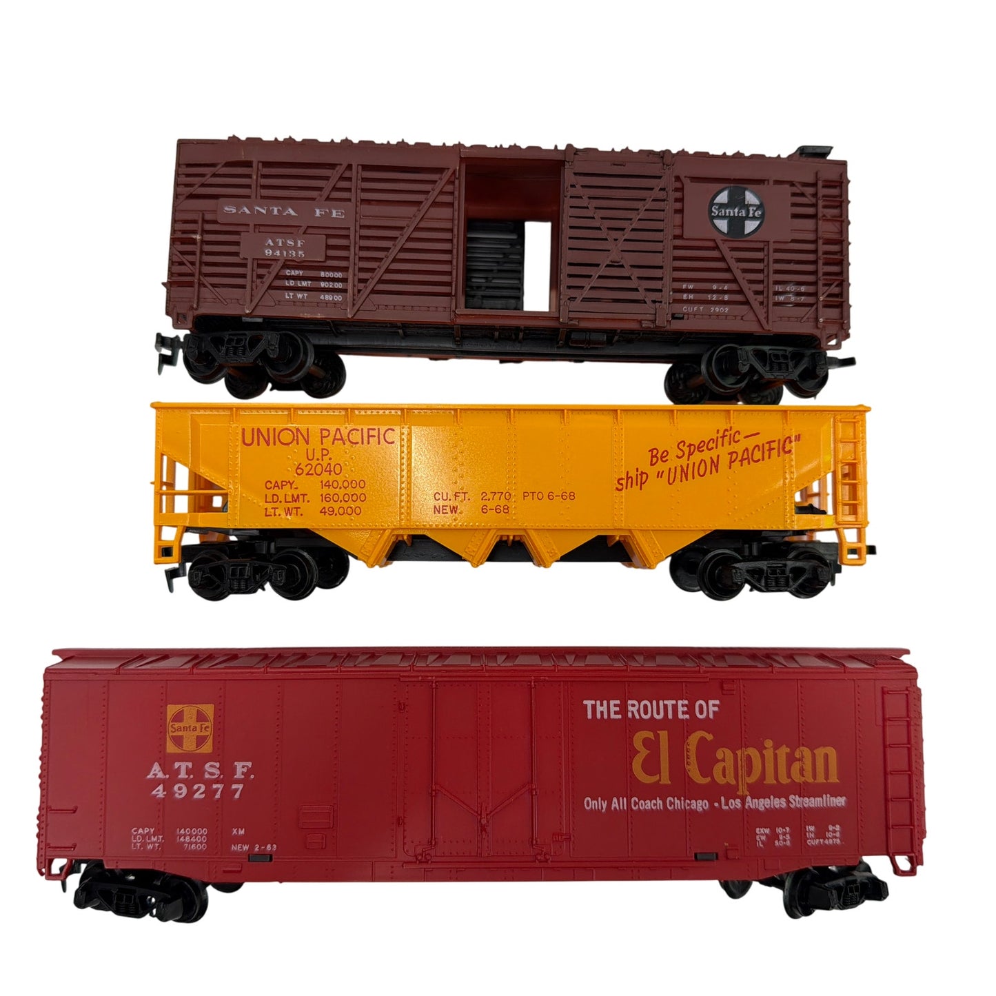 Tyco & Bachmann HO Scale Freight Cars Lot w/ Tyco 24 Trackside Signs & Poles