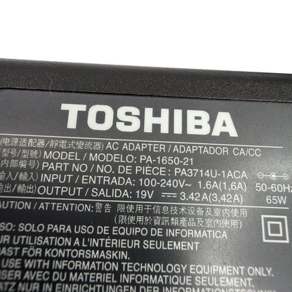Toshiba PA-1650-21 AC Adapter PA3714U-1ACA 65W 19V 3.42A Laptop Charger