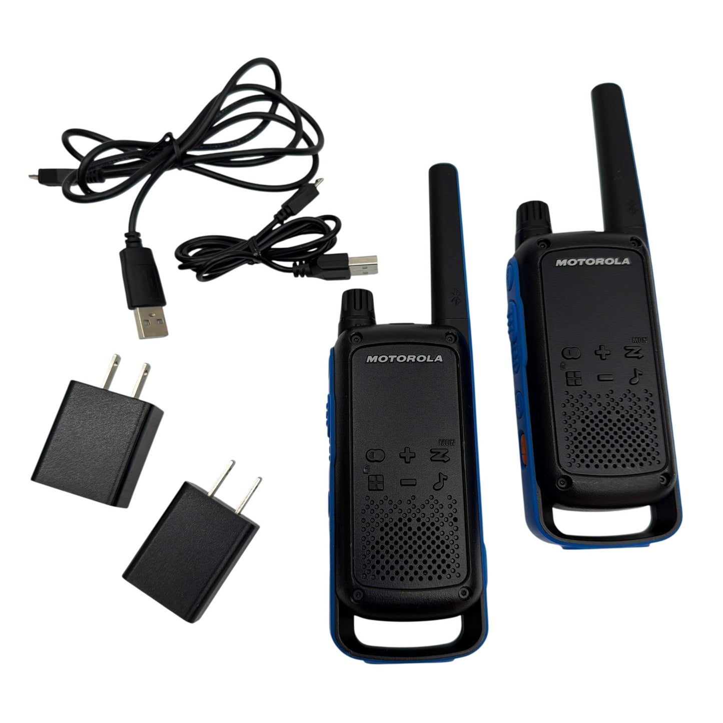 Motorola Talkabout T800 Two-Way Radios Pair w/ Battery Packs & Chargers