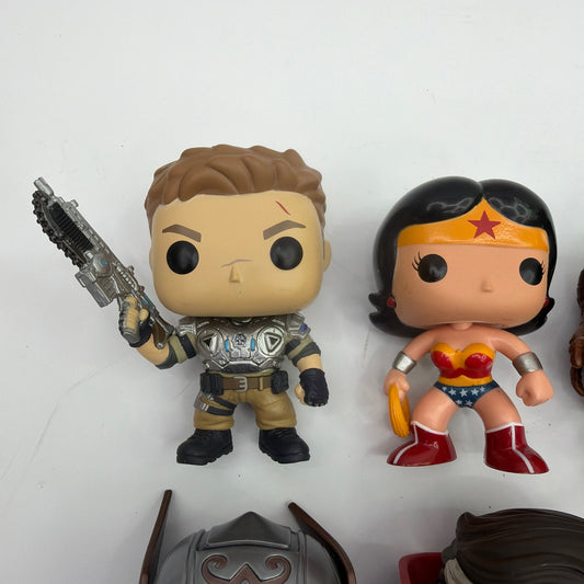 Funko Pop Vinyl Figure Lot of 10 Marvel DC Disney Mixed Loose No Boxes