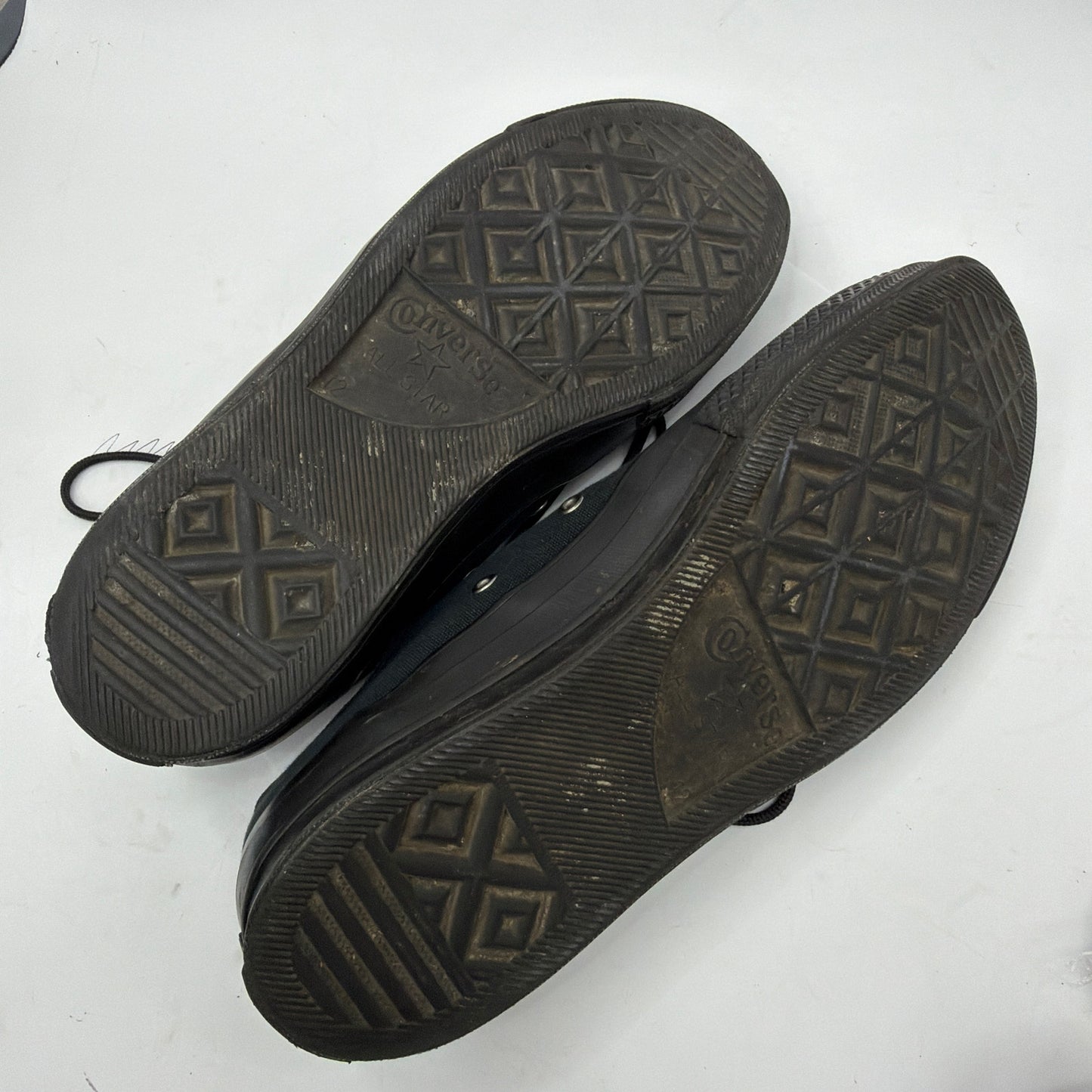 Converse Chuck Taylor All Star Low Top Triple Black Canvas Sneakers Mens 12 1538