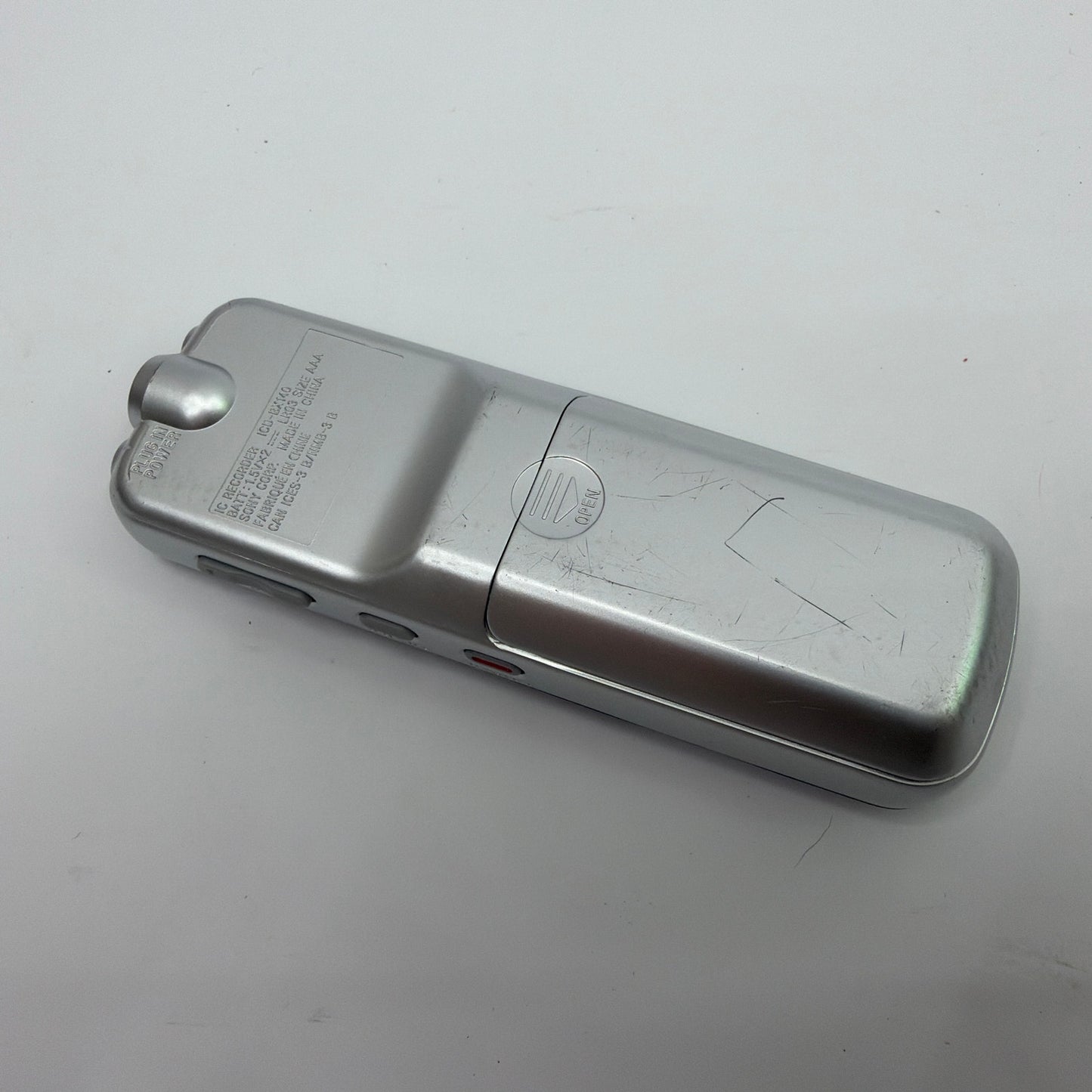 Sony ICD-BX140 Digital Voice Recorder Silver Black Tested Working