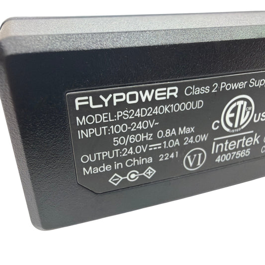 Flypower PS24D240K1000UD 24V 1A Class 2 Power Supply Adapter 4mm Barrel