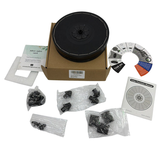 Yzert SP06D02 Solar Fountain 3.5W 2000mAh Floating Pump Black