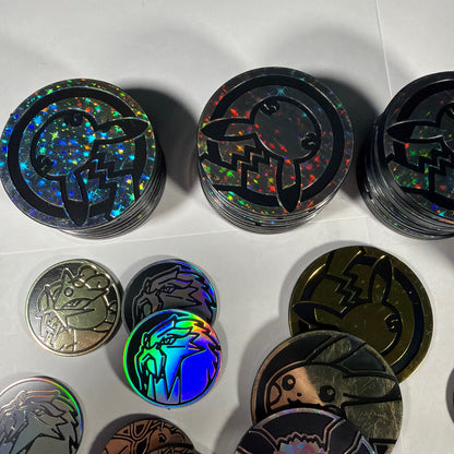 Pokémon TCG Collectible Coin Lot 50+ Mixed Holo & Standard Tokens