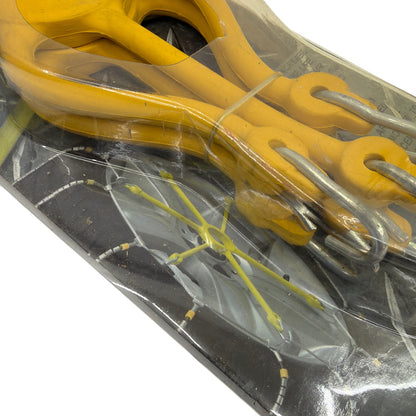 Quality Chain Corp 0212 Spider Bungee Tire Chain Adjuster 6-Arm Yellow Pair