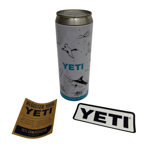 YETI Collector Can Style Storage Tin with Sticker and Registration Cards