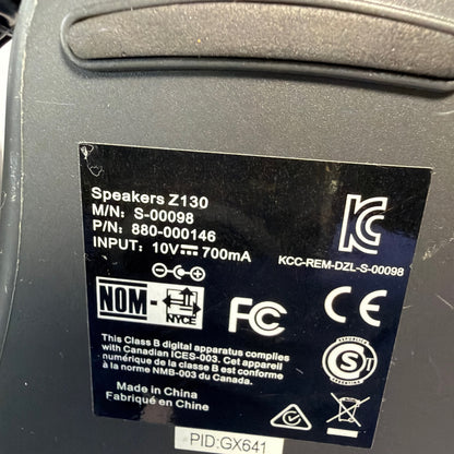 Logitech Z130 Wired 2.0 Computer Speakers Black