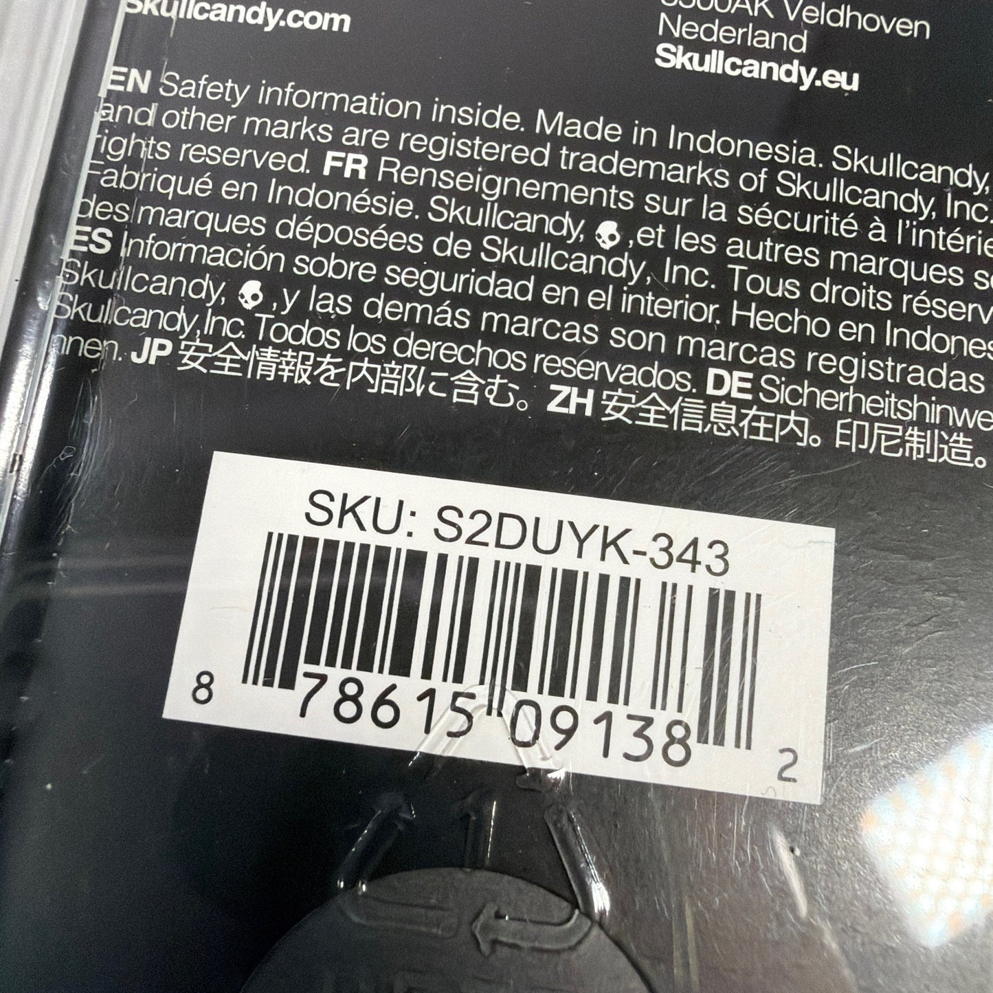 Skullcandy Jib Wired In-Ear Earbuds with Mic and Remote Black S2DUYK-343