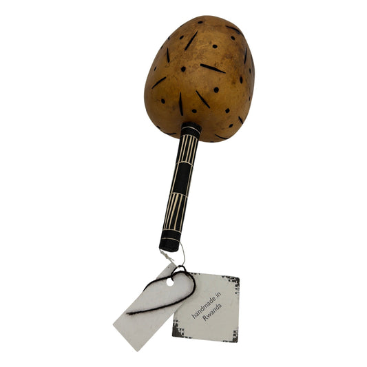 Azizi Life Handmade Rwanda Gourd Shaker Rattle Percussion Instrument