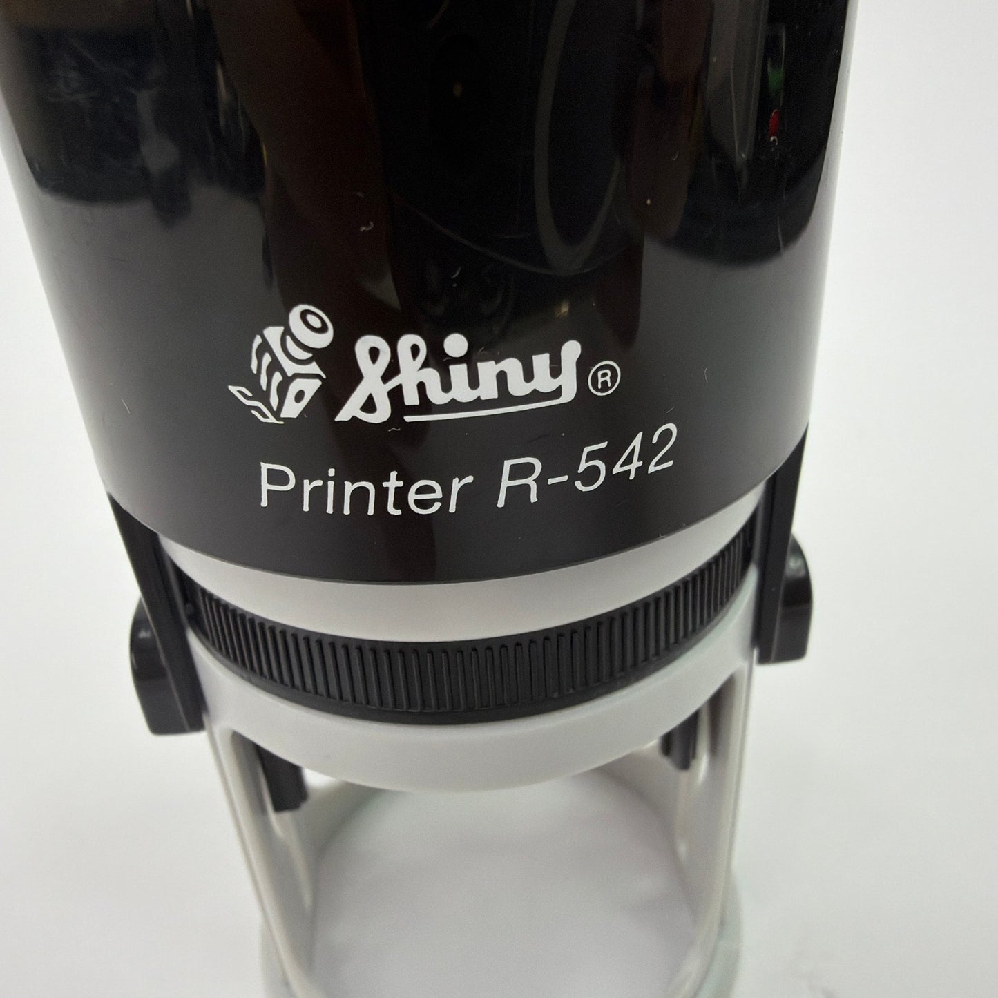 Shiny Printer R-542 Self-Inking Round Stamp Black/Gray Tested Working