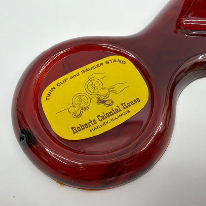 Norcrest Japan 25th Anniversary Teacup and Saucer Set C-195 with Roberts Twin